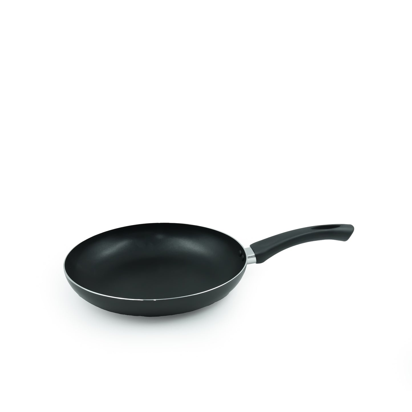 FP-24B Non-Stick Fry Pan – Classic Black Aluminum Skillet with Ergonomic Handle