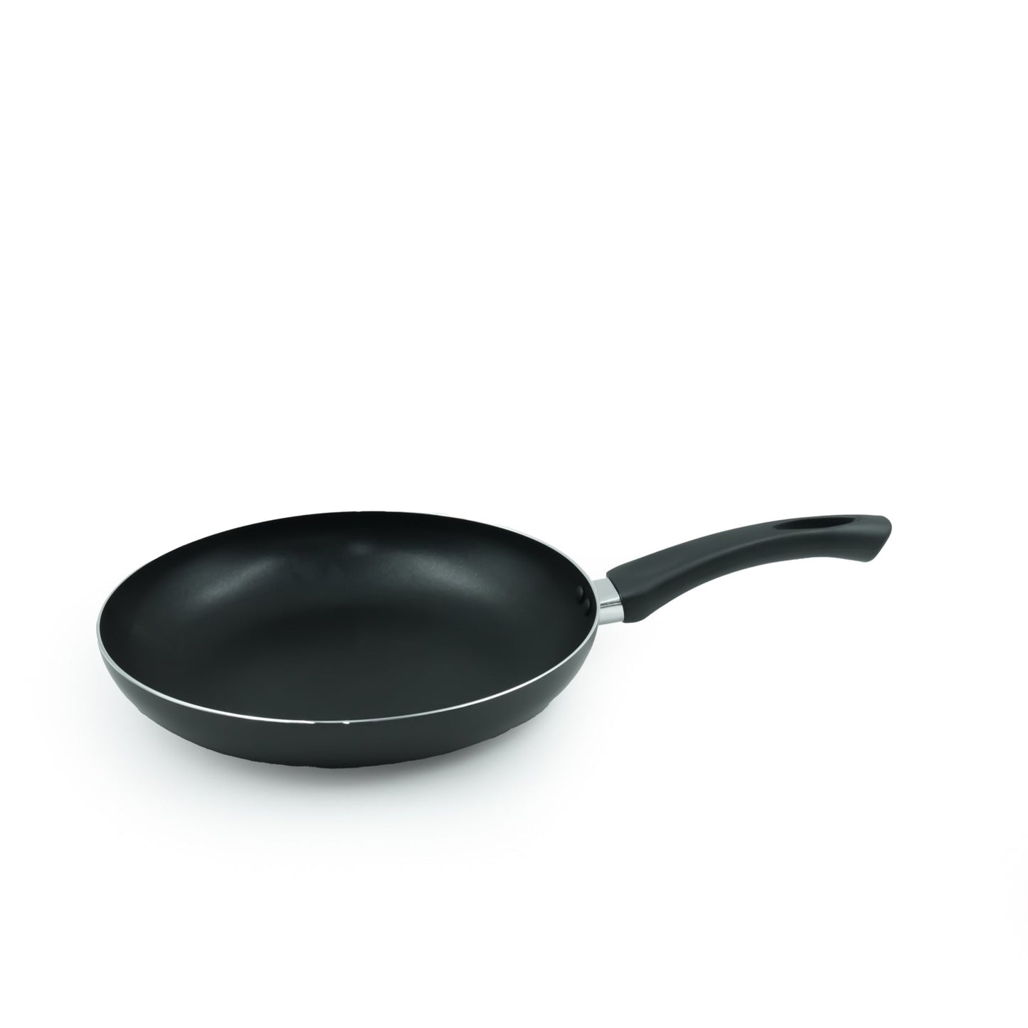 FP-24B Non-Stick Fry Pan – Classic Black Aluminum Skillet with Ergonomic Handle