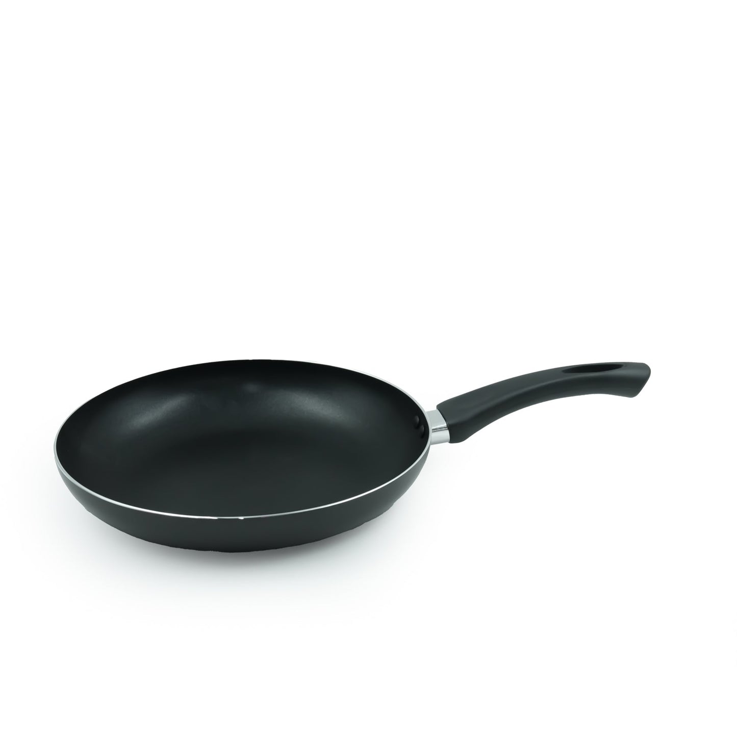 FP-24B Non-Stick Fry Pan – Classic Black Aluminum Skillet with Ergonomic Handle