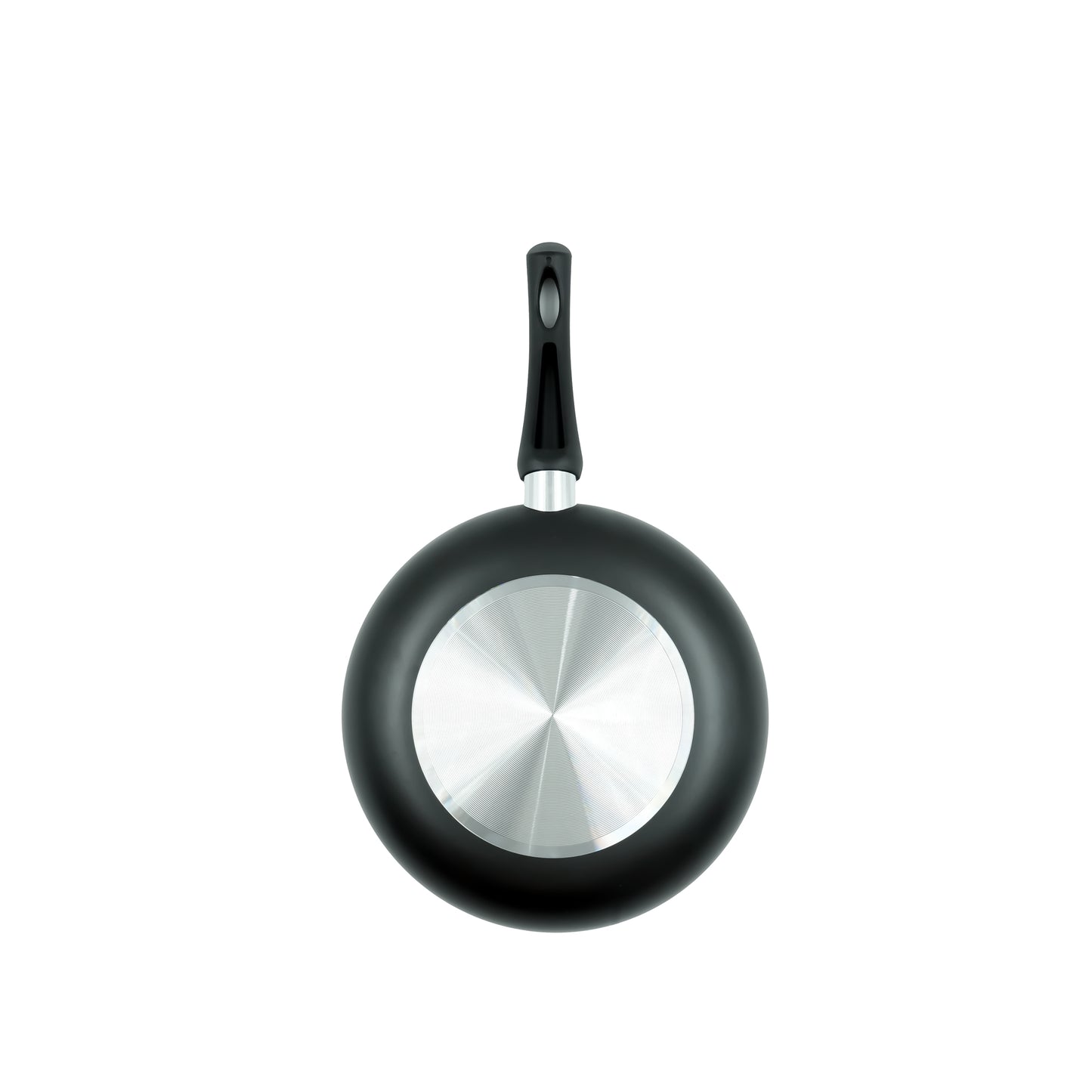 FP-24B Non-Stick Fry Pan – Classic Black Aluminum Skillet with Ergonomic Handle