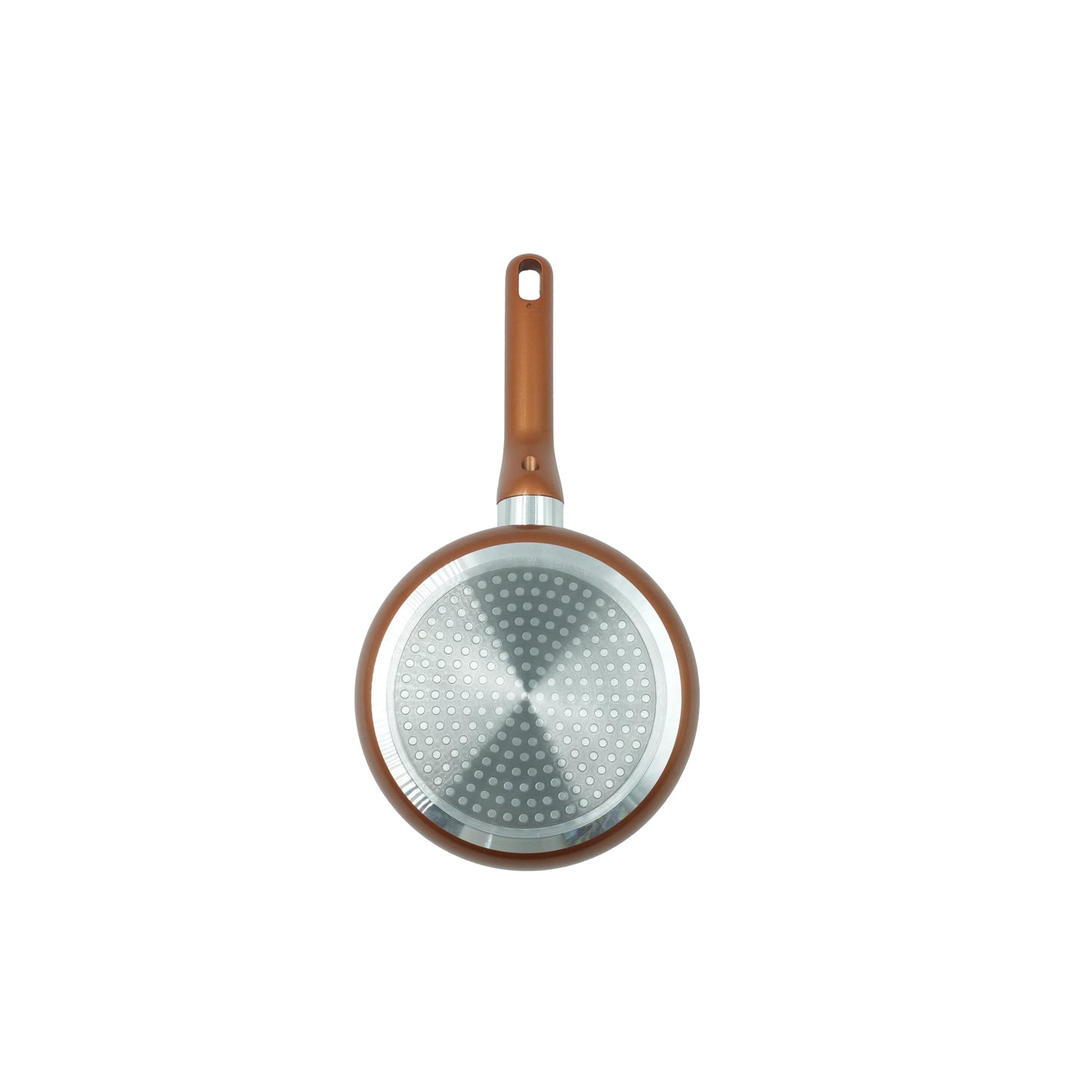 ADS Non-Stick Sauce Pan with Lid – Copper Finish Aluminum Cookware with Ergonomic Handle