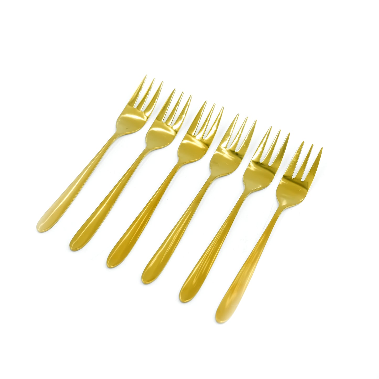 97745-07 Stainless Fork 6PC Set Gold 15cm
