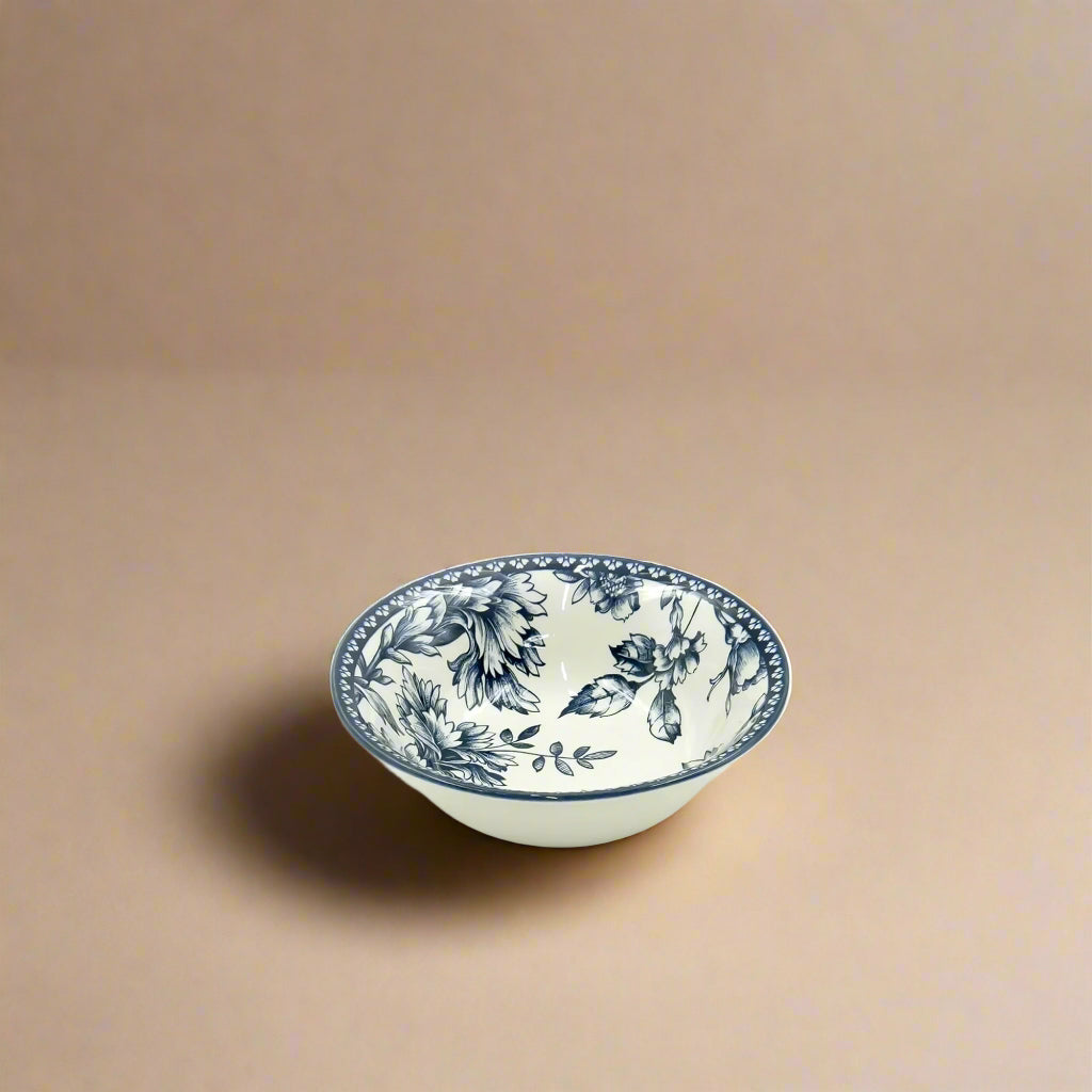 Rhapsody Cereal Bowl – Dark Blue Floral Design – 6 Inches – CL-1913-CB