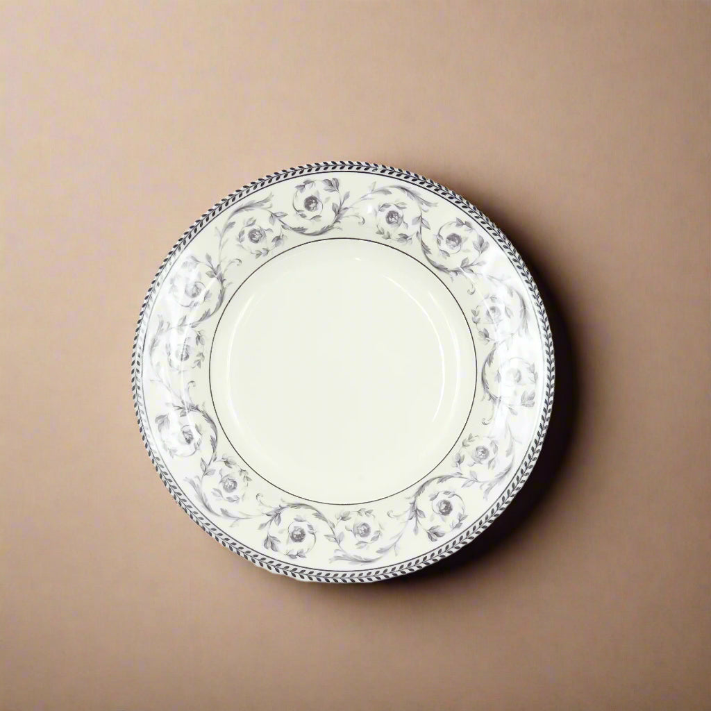 Callista Soup Plate – Purple Floral Design – 9.1 Inches – CL-2402UA-SP