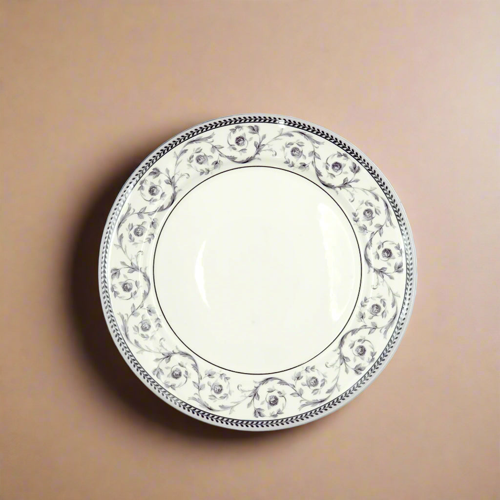 Callista Chop Plate – Purple Floral Design – 12 Inches – CL-2402UA-CH