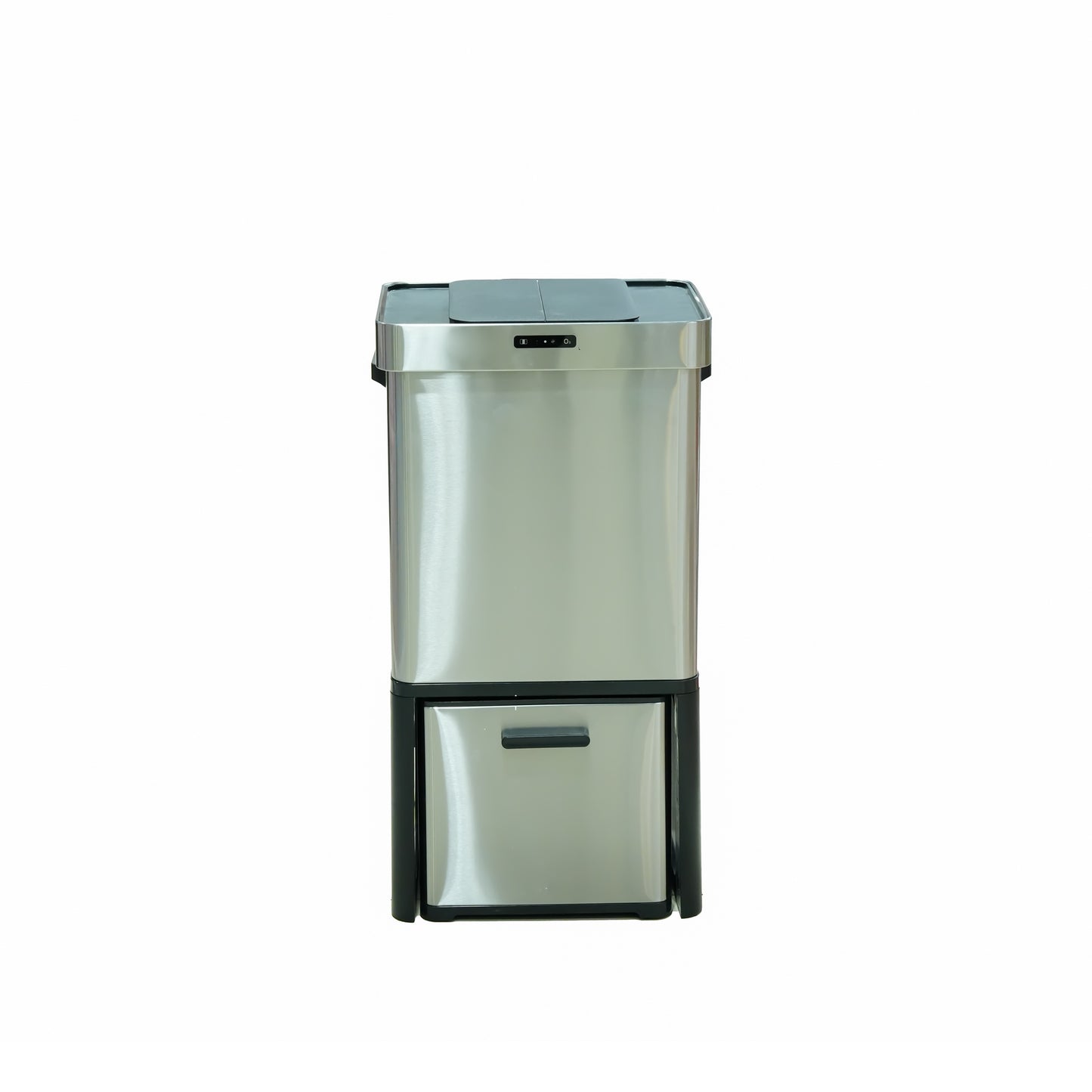 Sensor Trash Can – 68L Stainless Steel Smart Bin with Motion Sensor & Dual Compartments – HN-ZQ