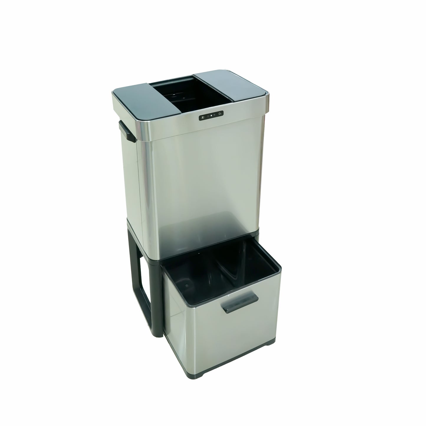 Sensor Trash Can – 68L Stainless Steel Smart Bin with Motion Sensor & Dual Compartments – HN-ZQ