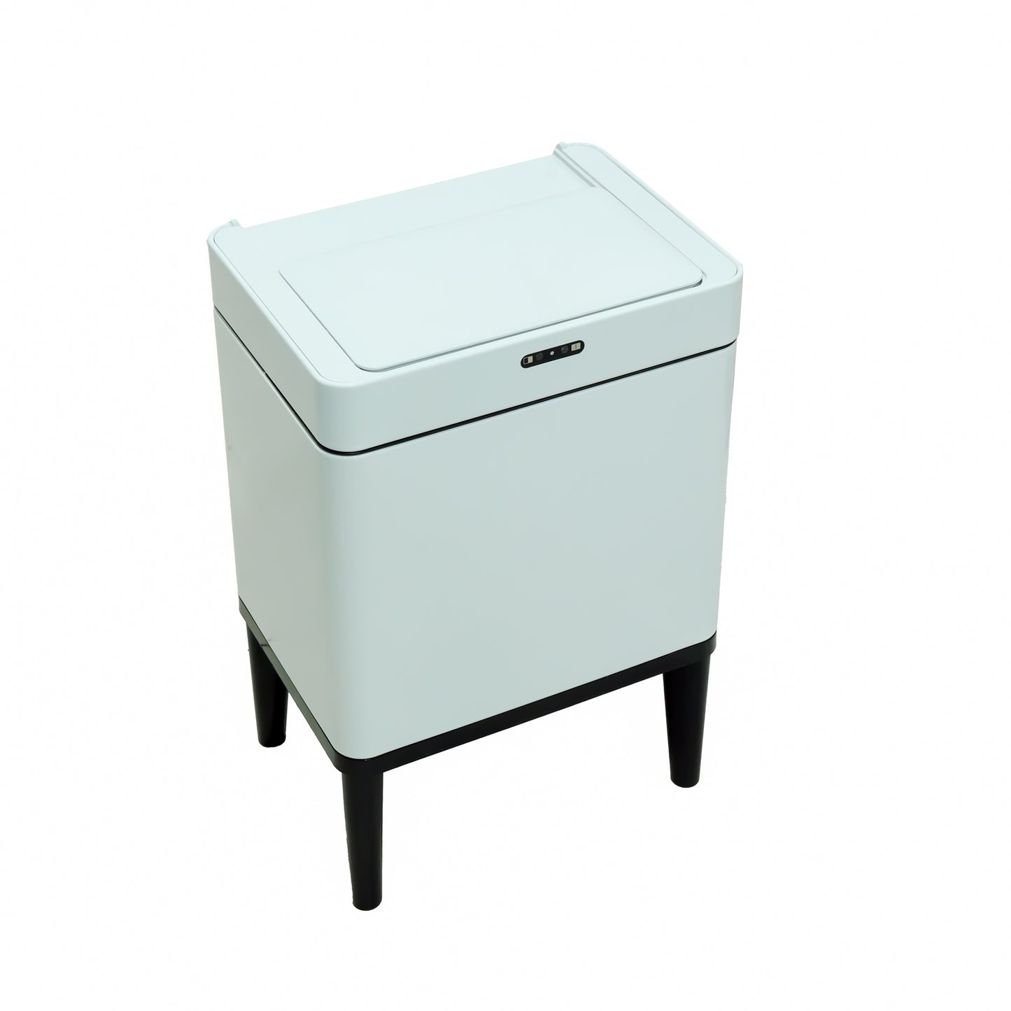 Sensor Trash Can – 22L White Smart Bin with Motion Sensor Lid & Elevated Base – HN-ZQ