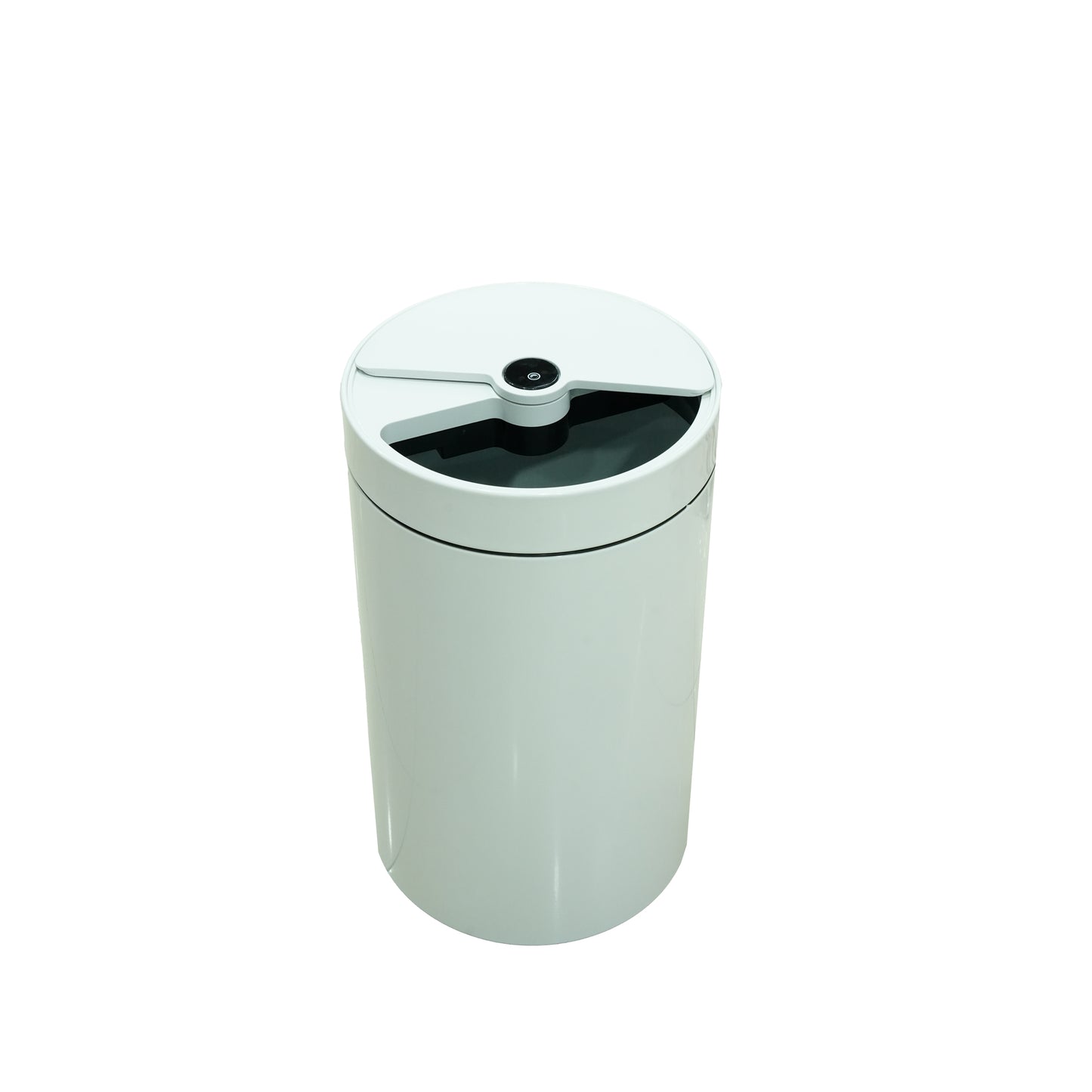 Sensor Trash Can – 30L White Round Smart Bin with Motion Sensor Lid – HN-ZQ