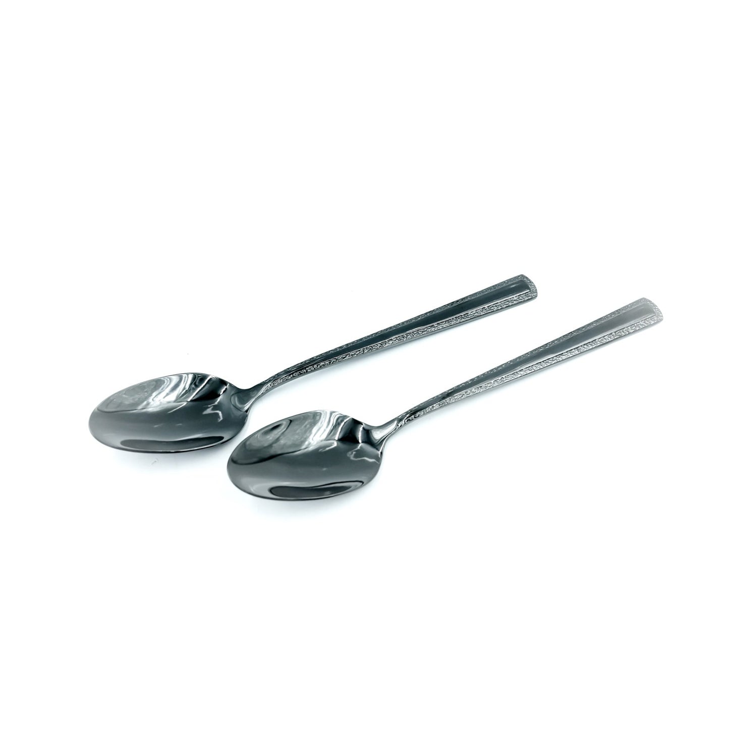 97741-11 Stainless Spoon 6-Piece Set 2 - Black, 15cm