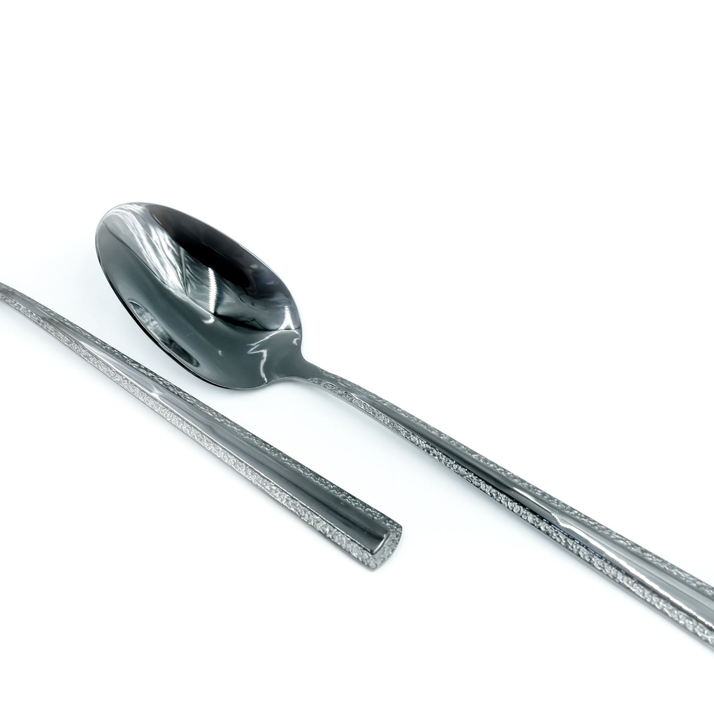 97741-11 Stainless Spoon 6-Piece Set 1 - Black, 12cm