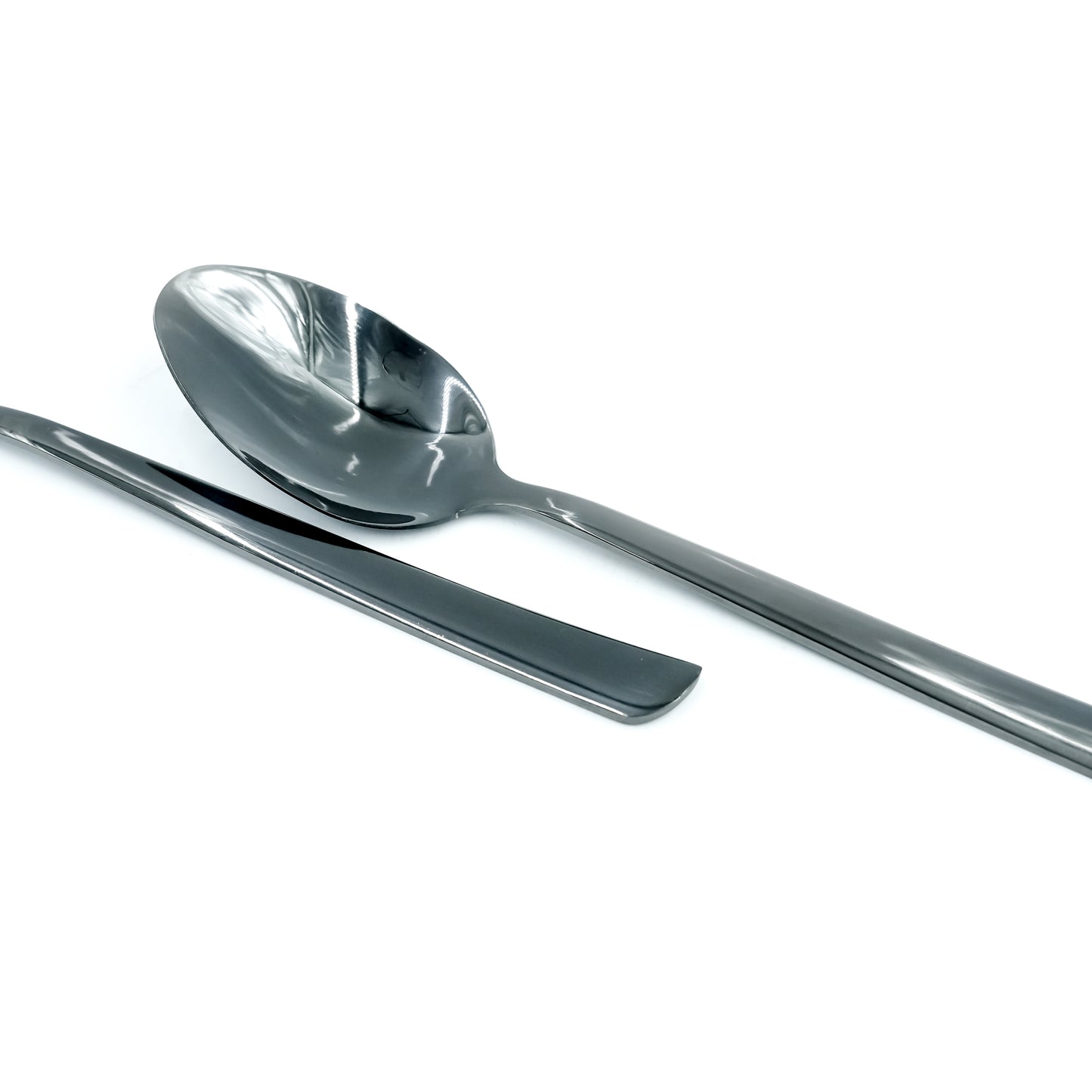 97744-17 Stainless Spoon 6-Piece Set - Black, 21cm