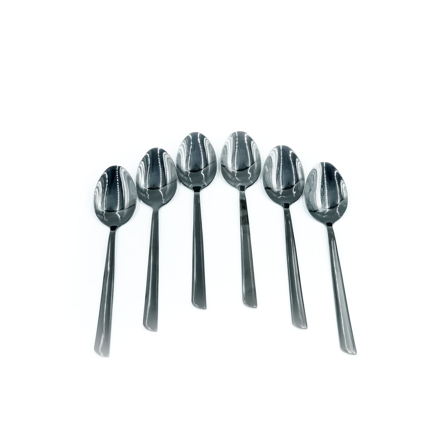 97744-17 Stainless Spoon 6-Piece Set - Black, 21cm