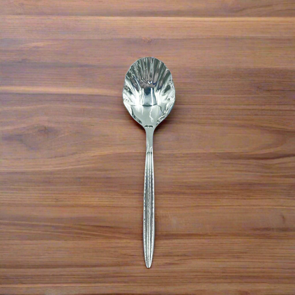KK-148 Stainless 6-Piece Cutlery Set with Stand - Silver, Serving Spoons