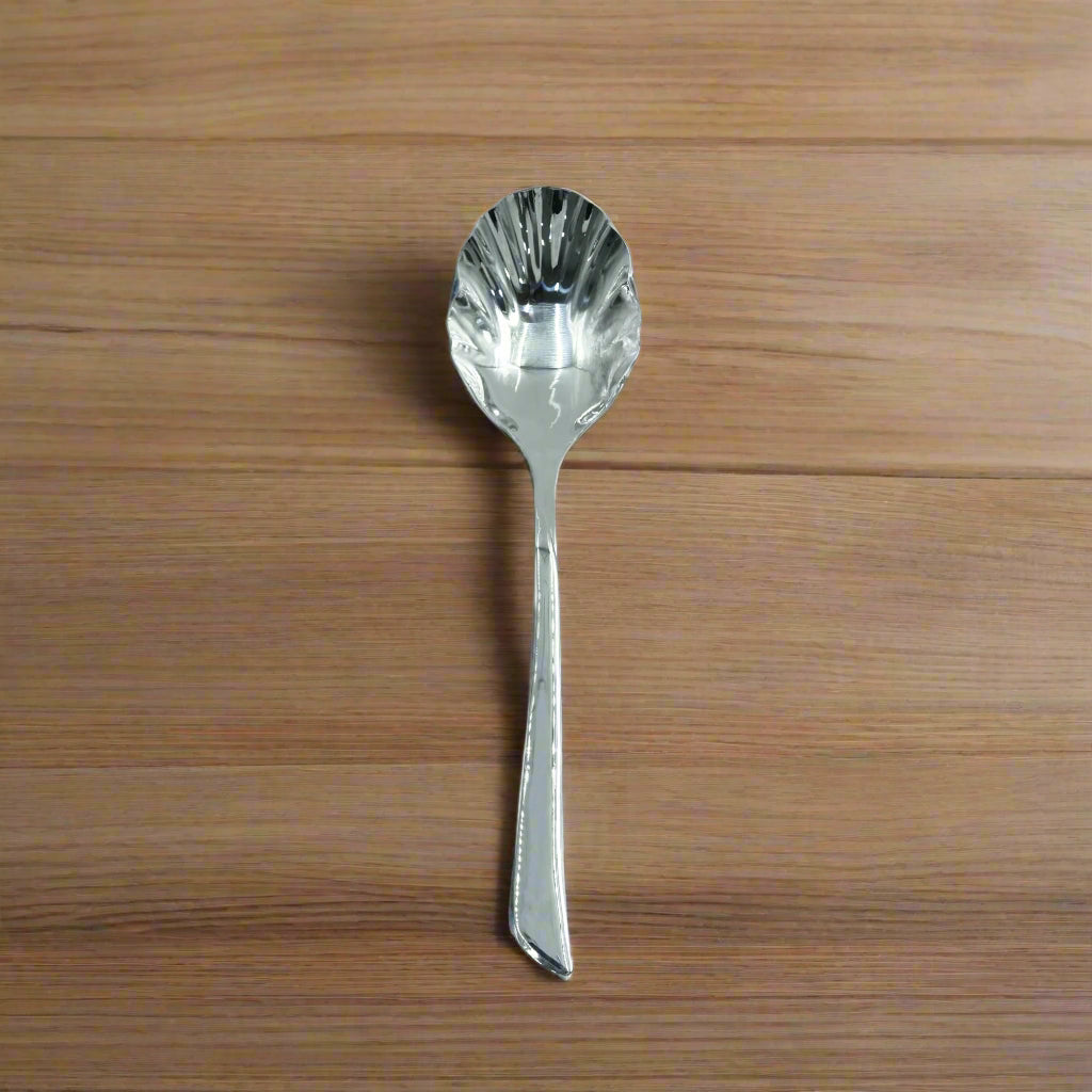 KK-181 Stainless 6-Piece Cutlery Set with Stand - Silver, Serving Spoons