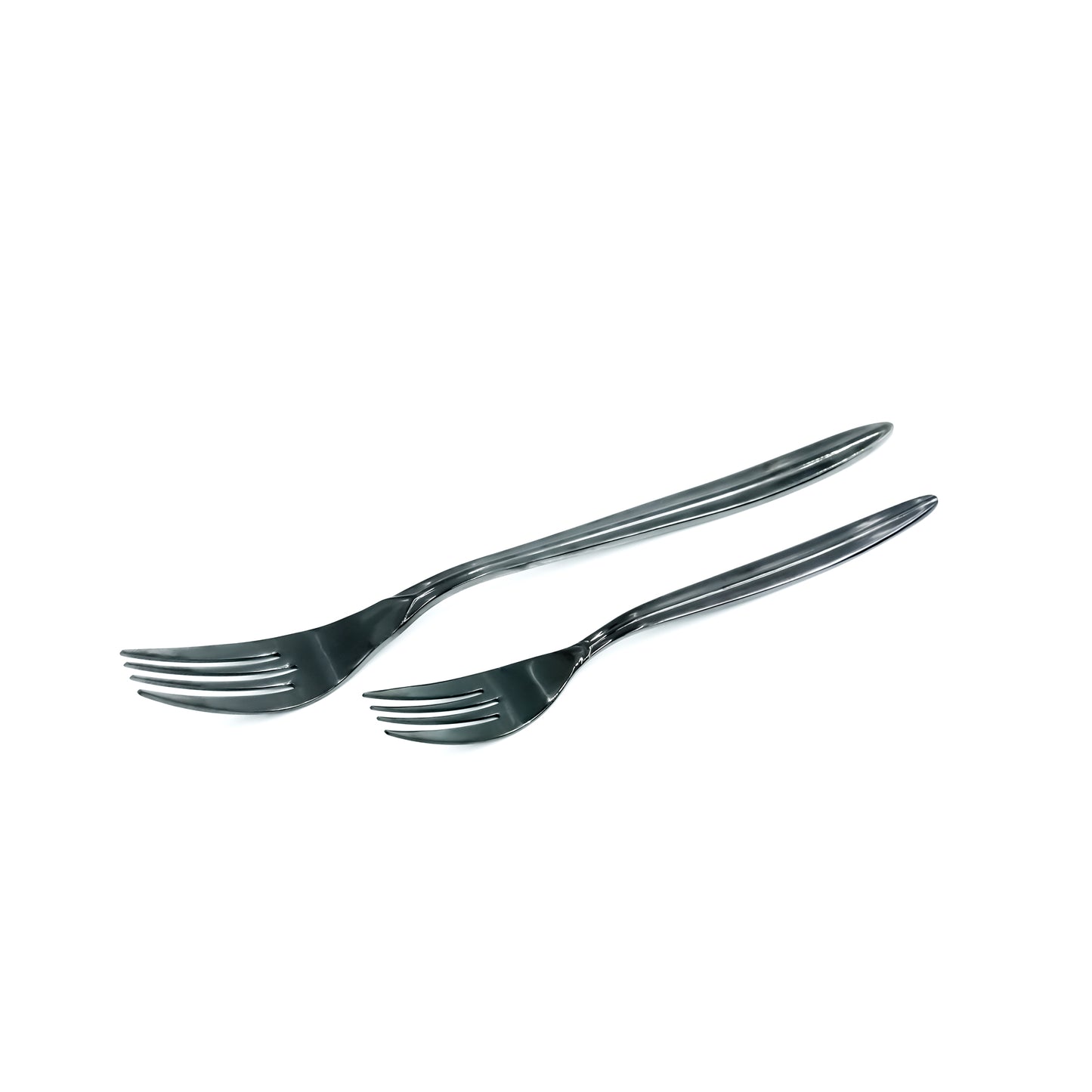 NN-172 Stainless Steel 38-Piece Cutlery Set with Stand - Black, 18 Spoons, 12 Fork, 6 Knives & 2 Serving Spoons