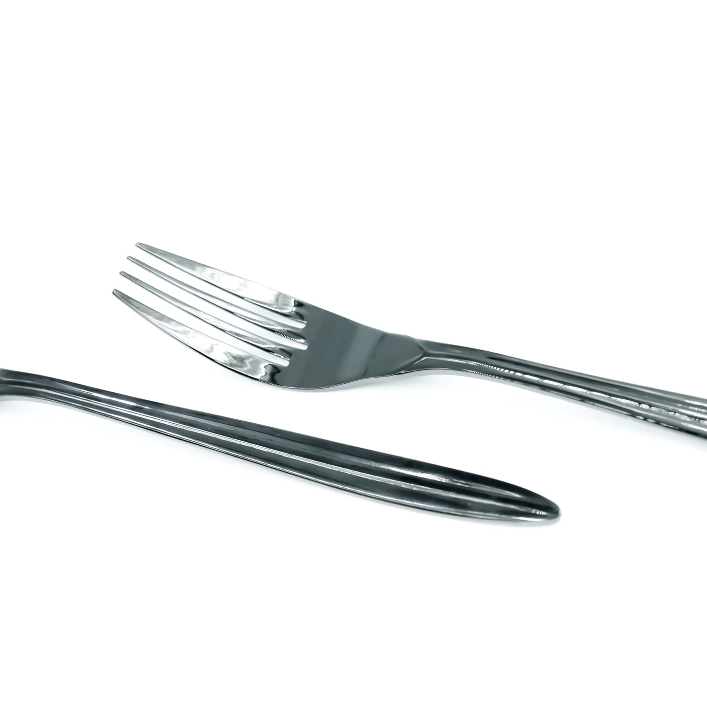 NN-172 Stainless Steel 38-Piece Cutlery Set with Stand - Black, 18 Spoons, 12 Fork, 6 Knives & 2 Serving Spoons