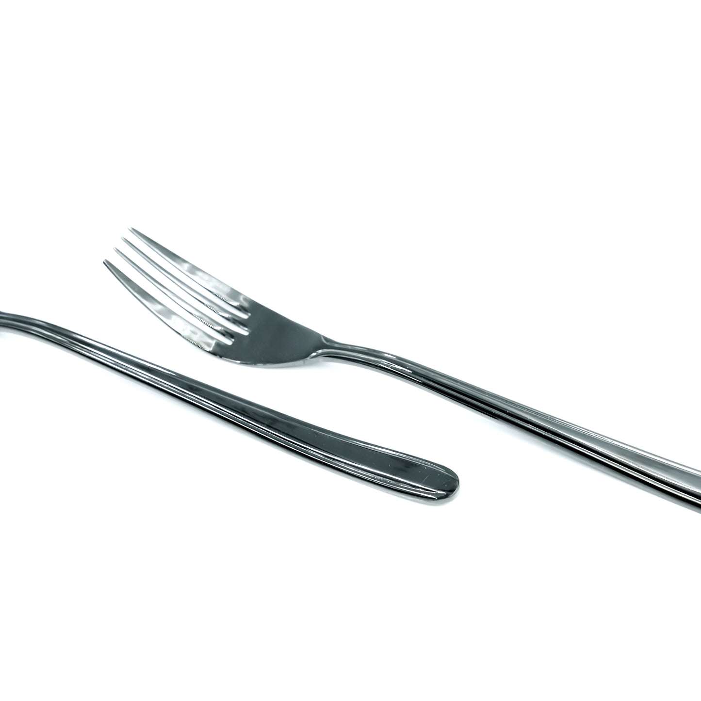 NN-180 Stainless Steel 38-Piece Cutlery Set with Stand - Black , 18 Spoons, 12 Fork, 6 Knives & 2 Serving Spoons