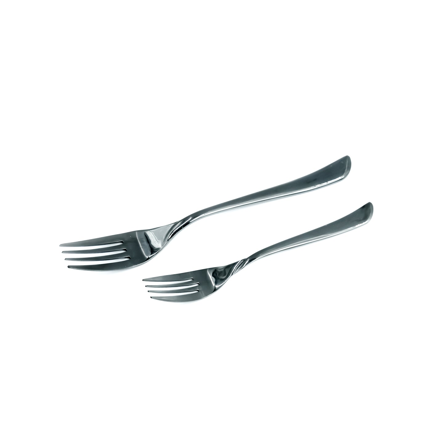 NN-182 Stainless Steel 38-Piece Cutlery Set with Stand - Black, 18 Spoons, 12 Fork, 6 Knives & 2 Serving Spoons