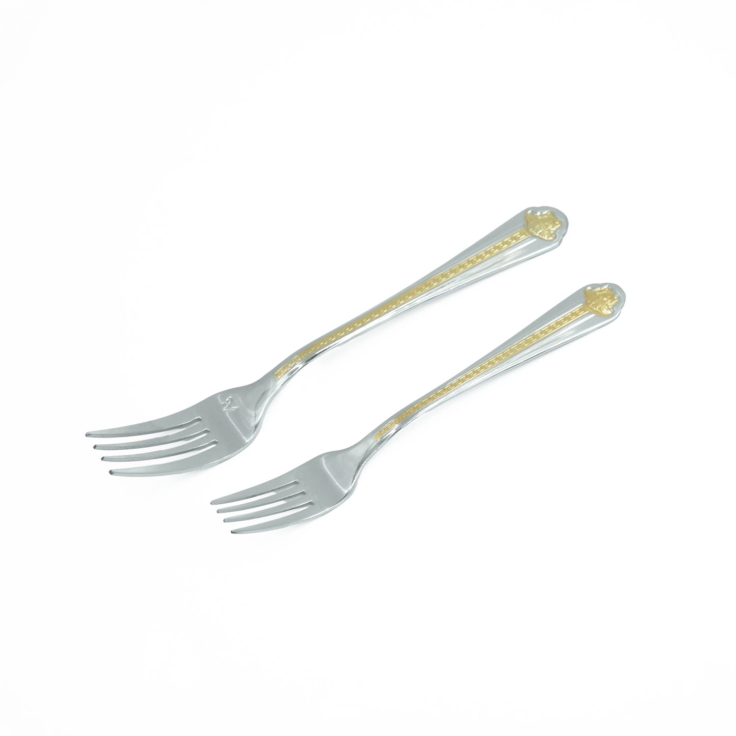 Nn-055 Stainless Steel 38-Piece Cutlery Set with Stand - Silver and Gold, 18 Spoons, 12 Fork, 6 Knives & 2 Serving Spoons