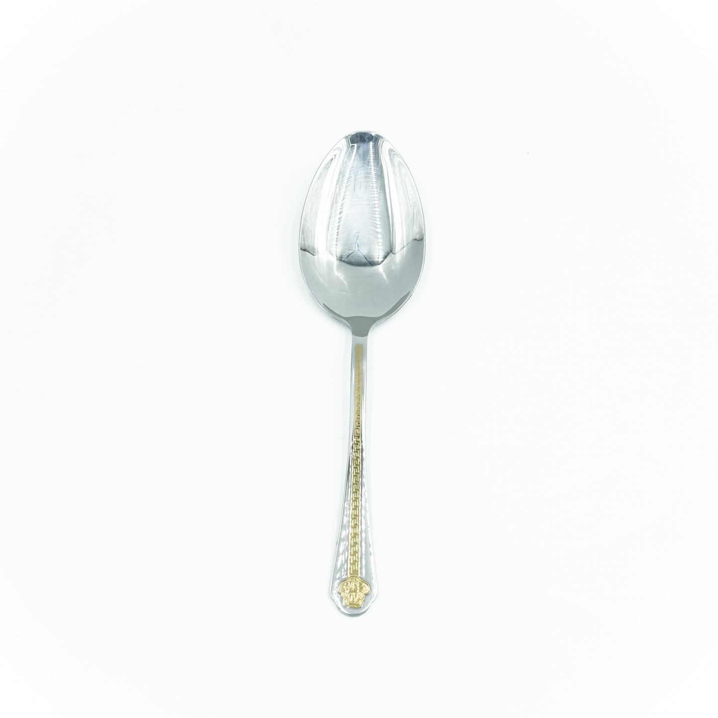 Nn-055 Stainless Steel 38-Piece Cutlery Set with Stand - Silver and Gold, 18 Spoons, 12 Fork, 6 Knives & 2 Serving Spoons