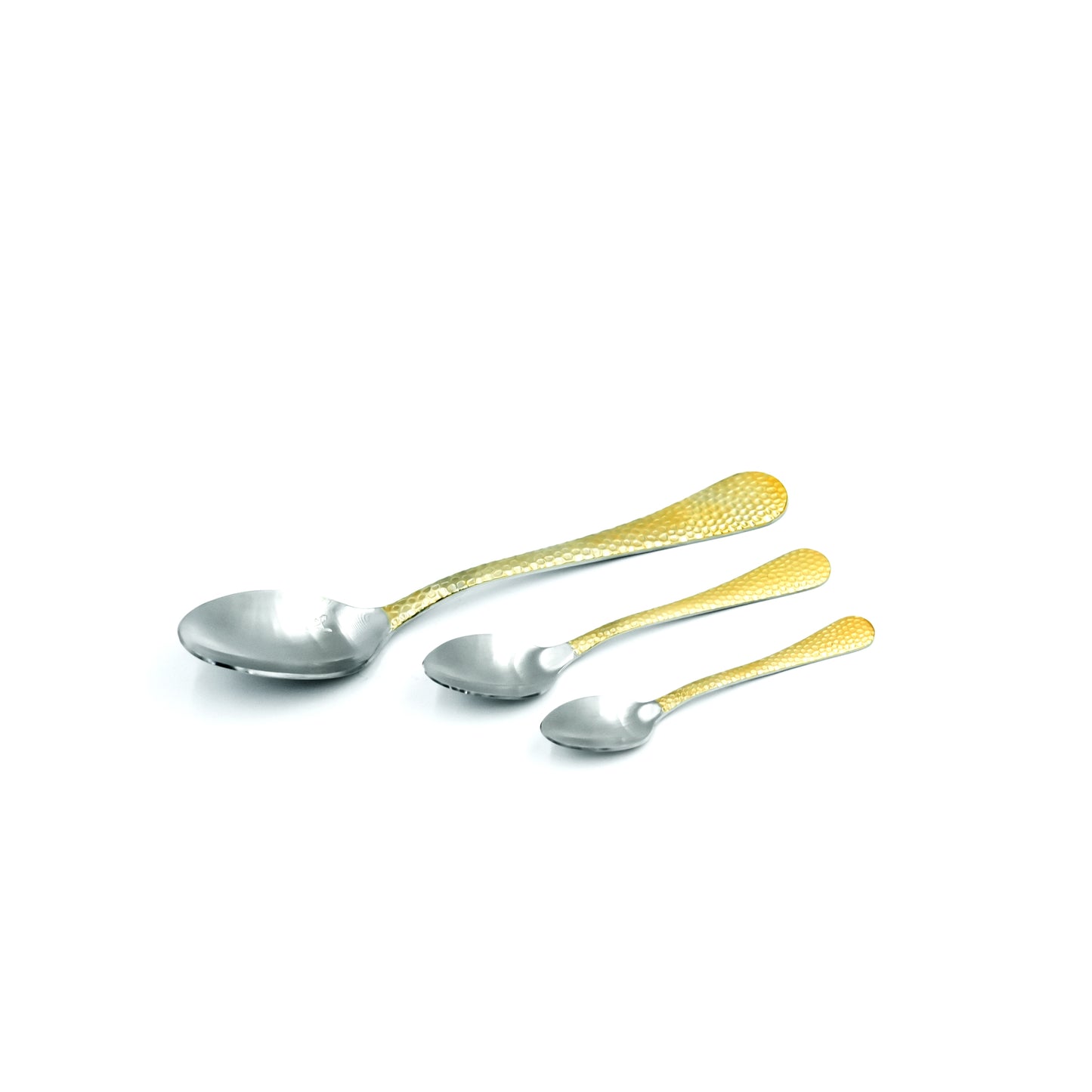 Nn-129 Stainless Steel 38-Piece Cutlery Set with Stand - Silver and Gold, 18 Spoons, 12 Fork, 6 Knives & 2 Serving Spoons