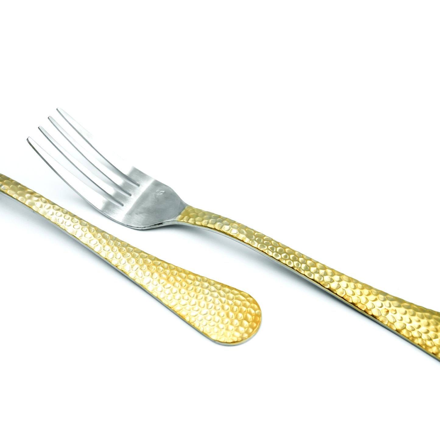 Nn-129 Stainless Steel 38-Piece Cutlery Set with Stand - Silver and Gold, 18 Spoons, 12 Fork, 6 Knives & 2 Serving Spoons