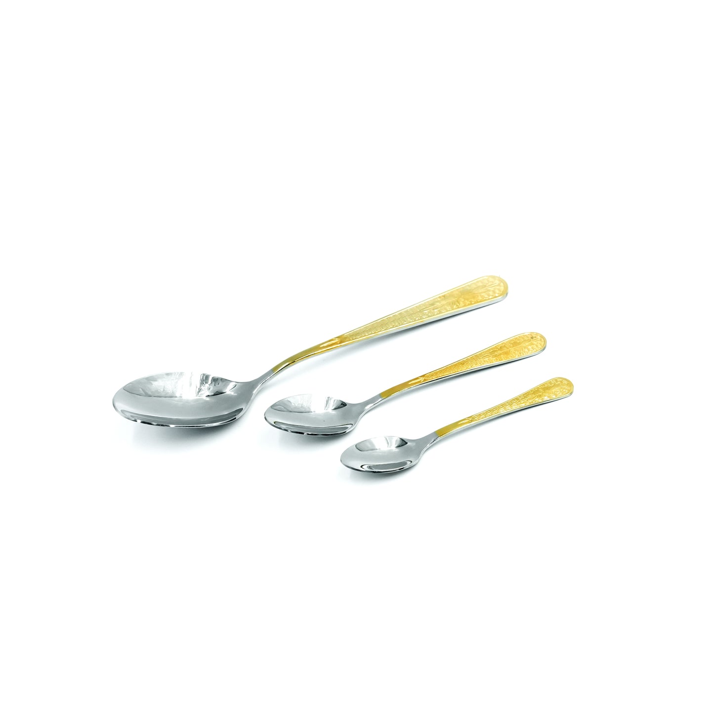Nn-108 Stainless Steel 38-Piece Cutlery Set with Stand - Silver and Gold, 18 Spoons, 12 Fork, 6 Knives & 2 Serving Spoons