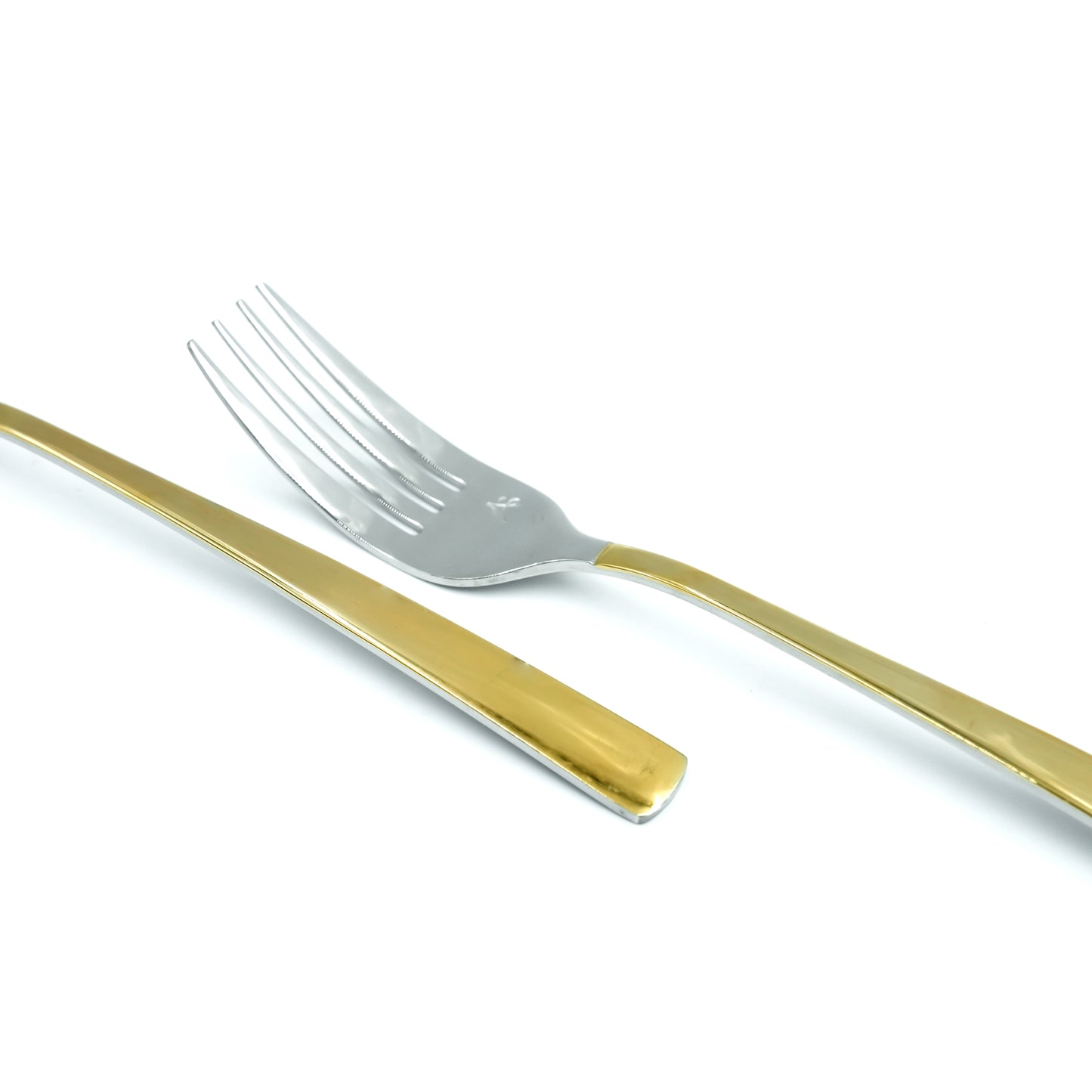 Nn-101 Stainless Steel 38-Piece Cutlery Set with Stand - Silver and Gold, 18 Spoons, 12 Fork, 6 Knives & 2 Serving Spoons