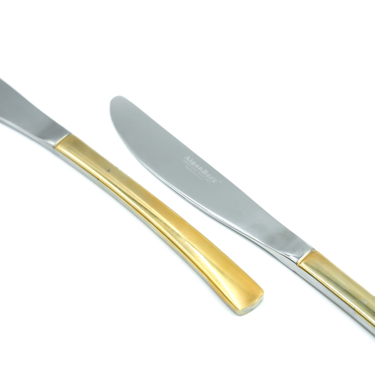 Nn-101 Stainless Steel 38-Piece Cutlery Set with Stand - Silver and Gold, 18 Spoons, 12 Fork, 6 Knives & 2 Serving Spoons