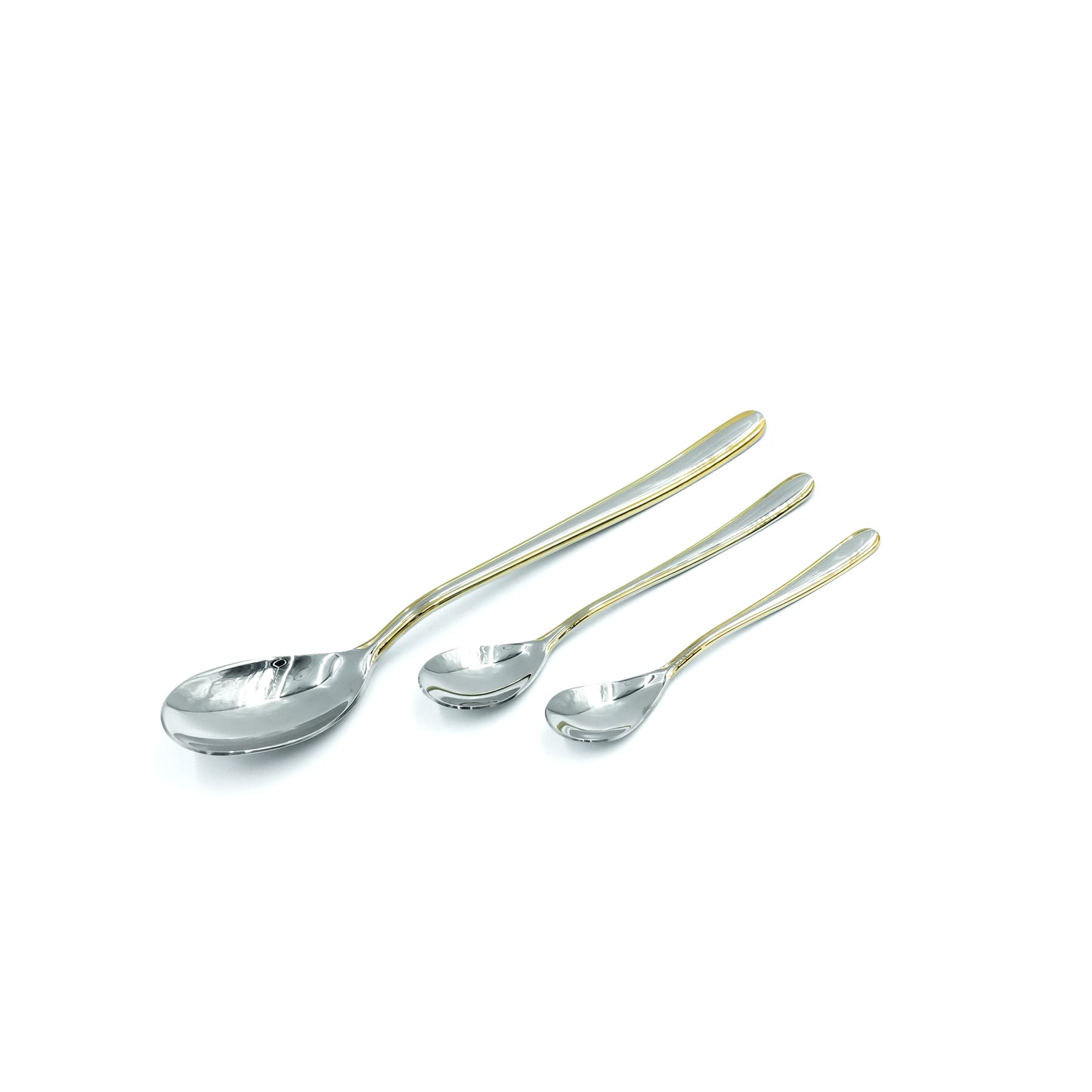 NN-179 Stainless Steel 38-Piece Cutlery Set with Stand - Silver and Gold, 18 Spoons, 12 Fork, 6 Knives & 2 Serving Spoons