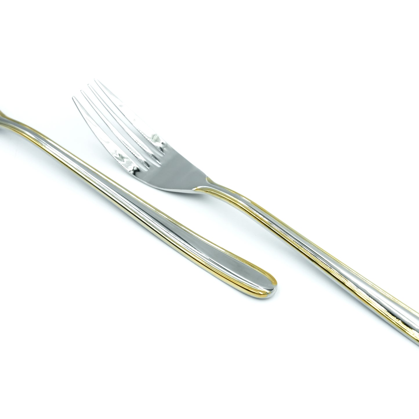 NN-179 Stainless Steel 38-Piece Cutlery Set with Stand - Silver and Gold, 18 Spoons, 12 Fork, 6 Knives & 2 Serving Spoons