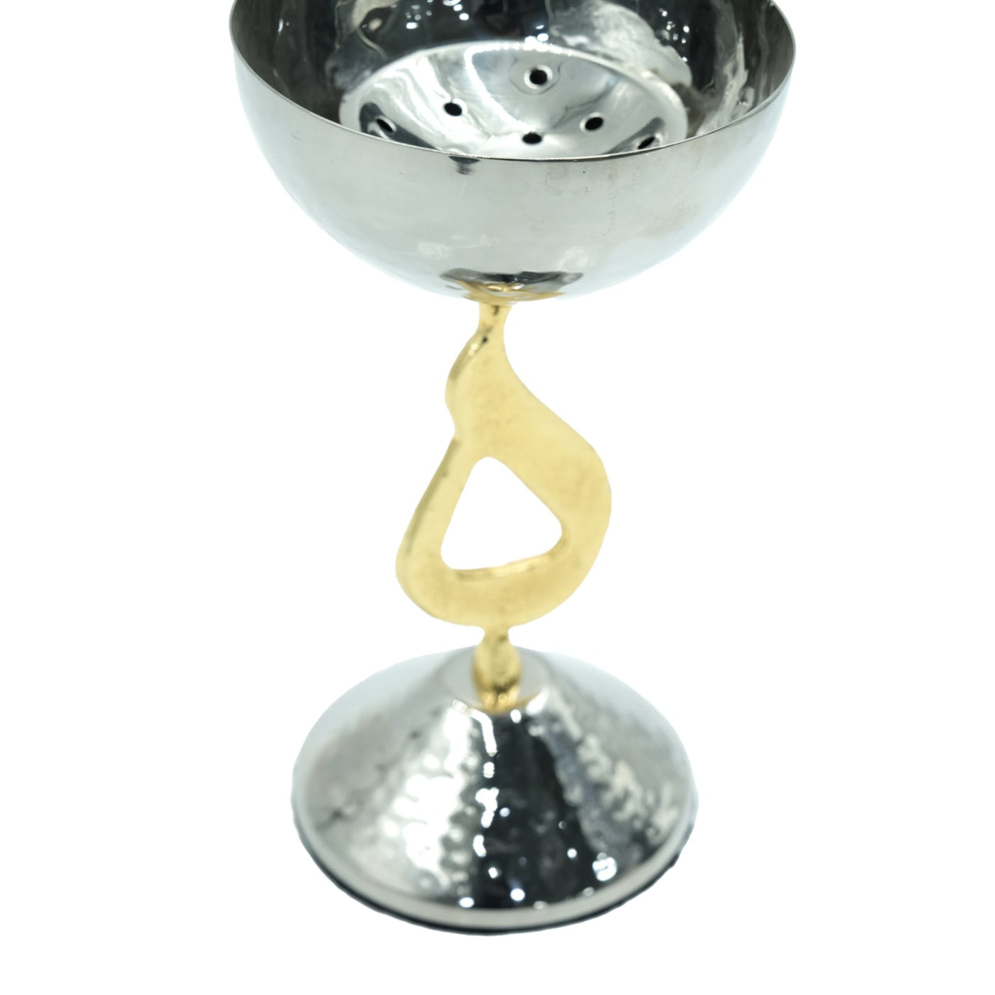 SBTC-22-1310 Incense Burner - Silver and Gold, 22cm (H)