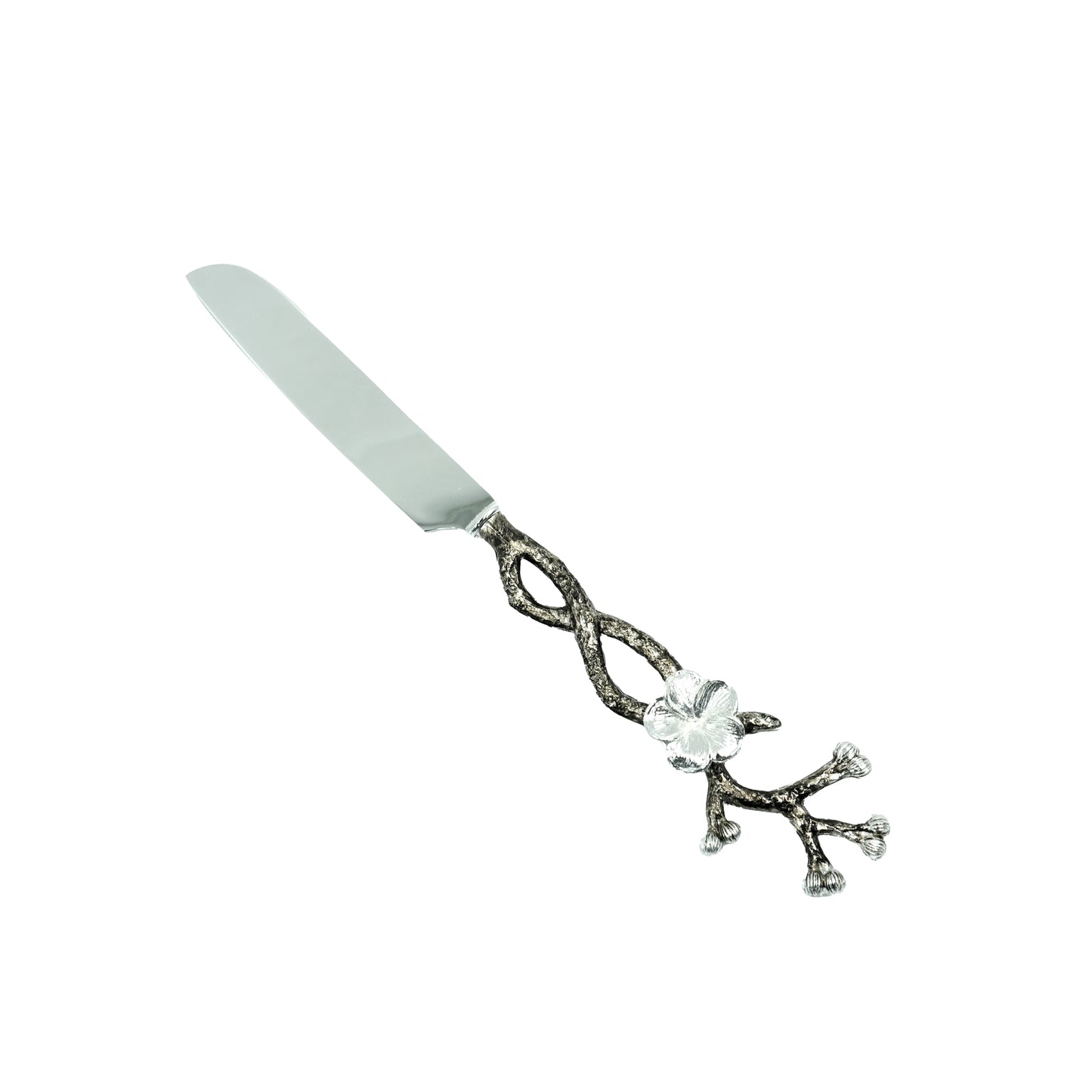 CD Stainless Steel Cake Server and Knife - Decorative Handle, 28cm