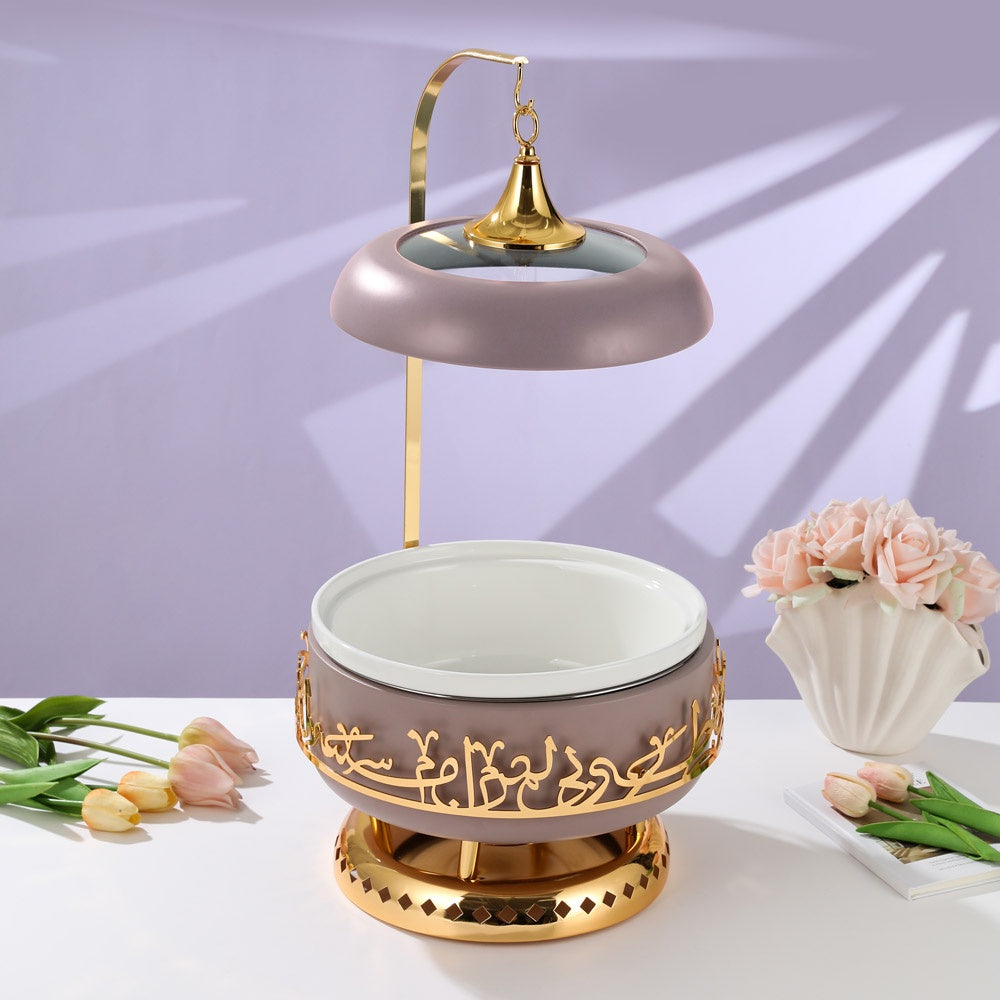 Jiwar Serving Buffet Large Purple Gold -HJ1372