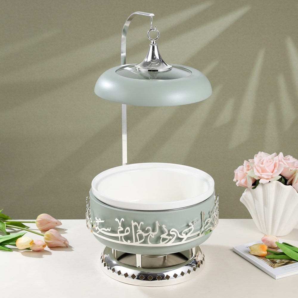 Jiwar Serving Buffet Large Haze Blue Silver-HJ1373