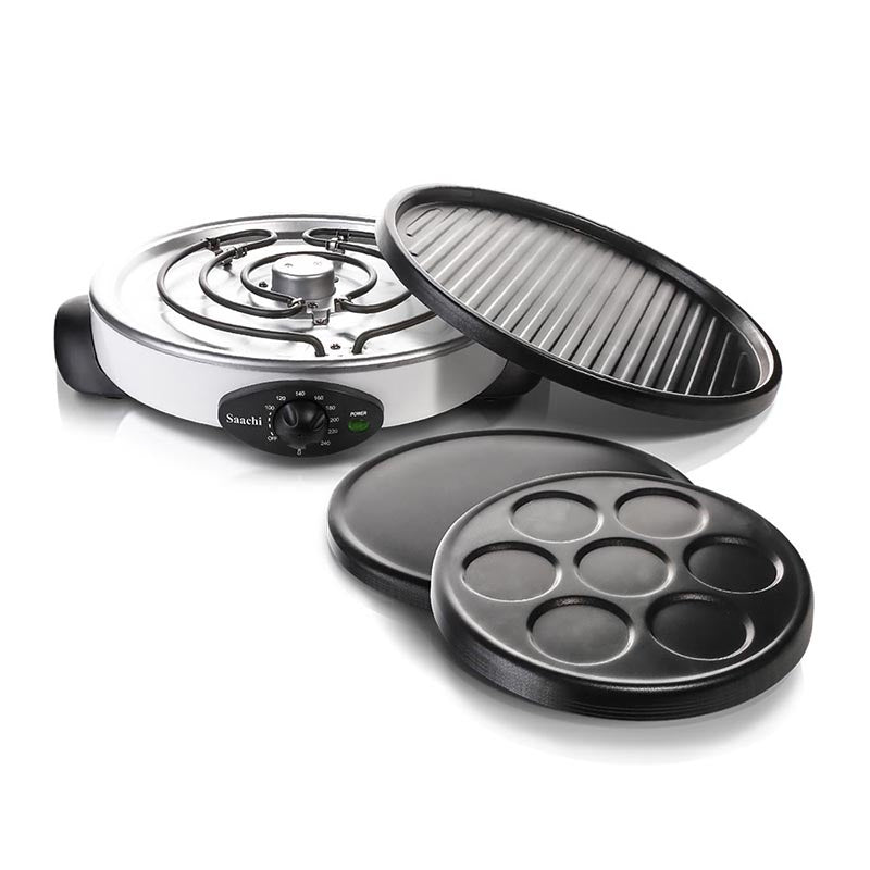NL-3M-1864 Electric Crepe, Grill & Pancake Maker – Multi-Function Non-Stick Griddle