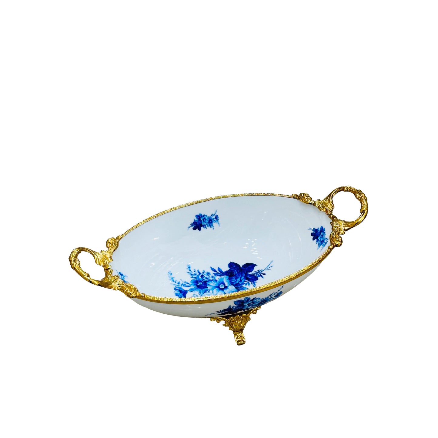Rob-213 Ceramic Tray With Golden Edge