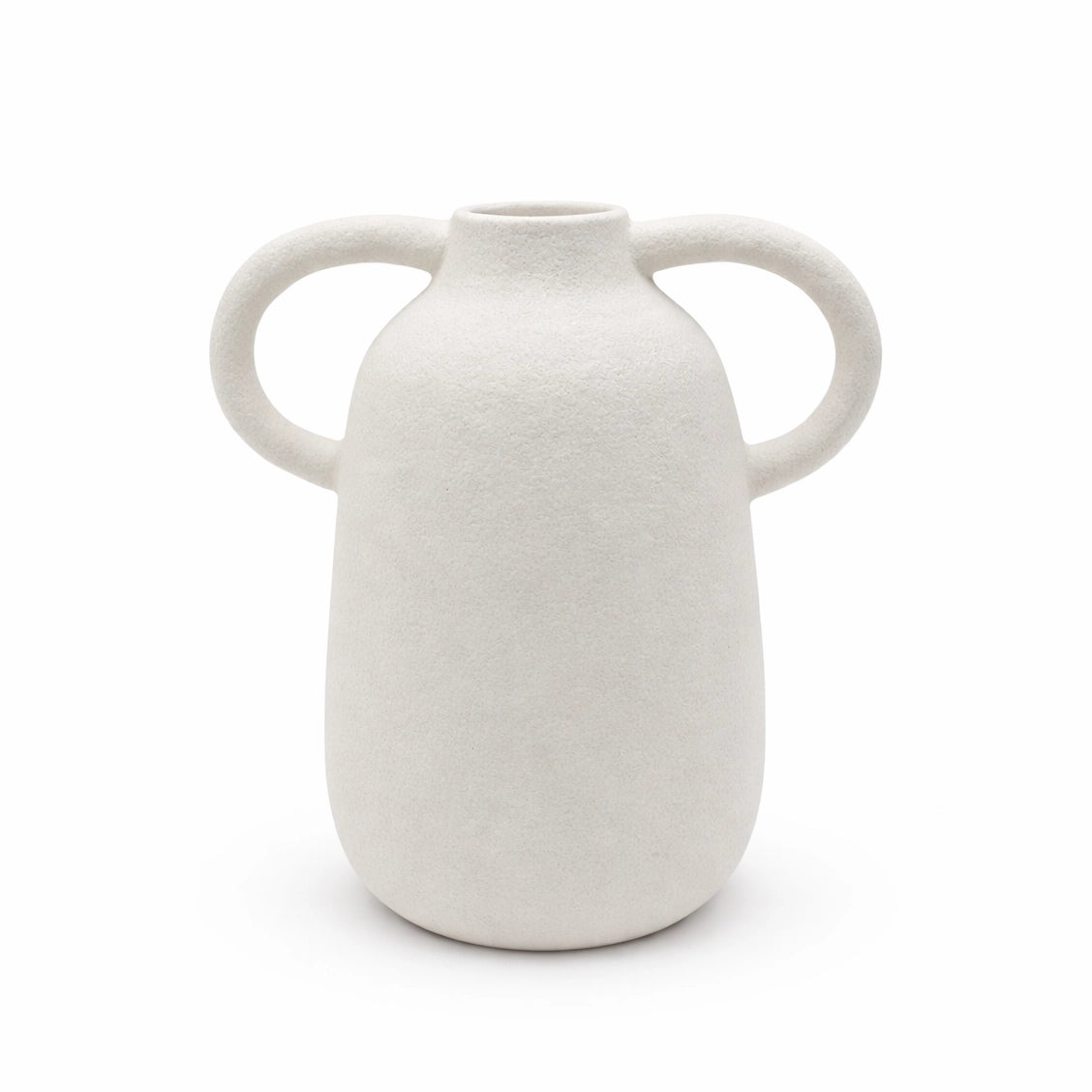 Ceramic Flower Vase 23x25cm Beige Double Handle Siddiq Gifts Ceramic Flower Vase 23x25cm Beige Double Handle Siddiq Gifts