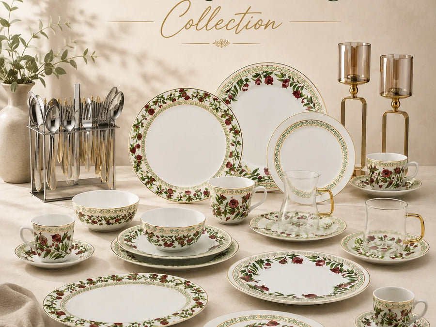 Tabletop & Dining Collection featuring tableware, glassware, cutlery, tea sets, serving pieces and dining accessories at Siddiq Gifts UAE.