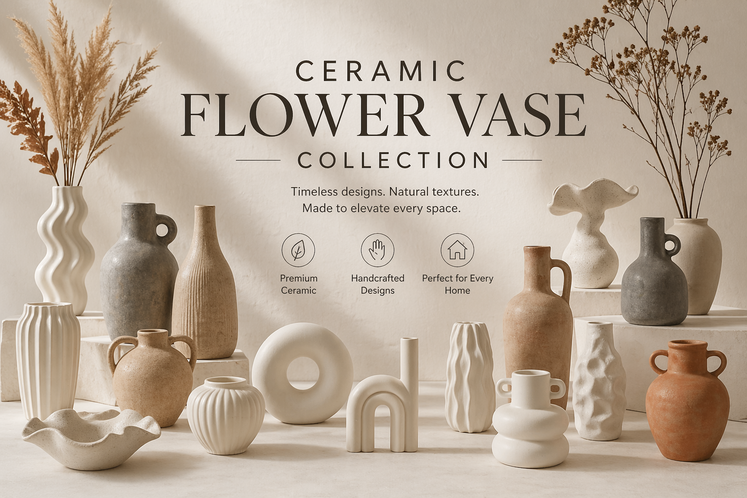 Ceramic Flower Vase Collection | Modern & Decorative Vases for Home ...
