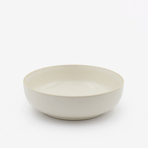 99583-14 – Ceramic Bowl 8 Inches – White with Rustic Speckled Finish