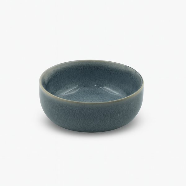 99576-10 – Ceramic Bowl 4.5 Inches – Speckled Charcoal Grey with Smooth Rounded Finish