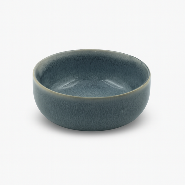 99576-09 – Ceramic Bowl 6 Inches – Speckled Charcoal Grey with Smooth Rounded Finish
