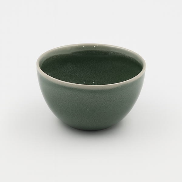 99577-03 – Ceramic Bowl 5.5 Inches – Moss Green with Smooth Glazed Finish