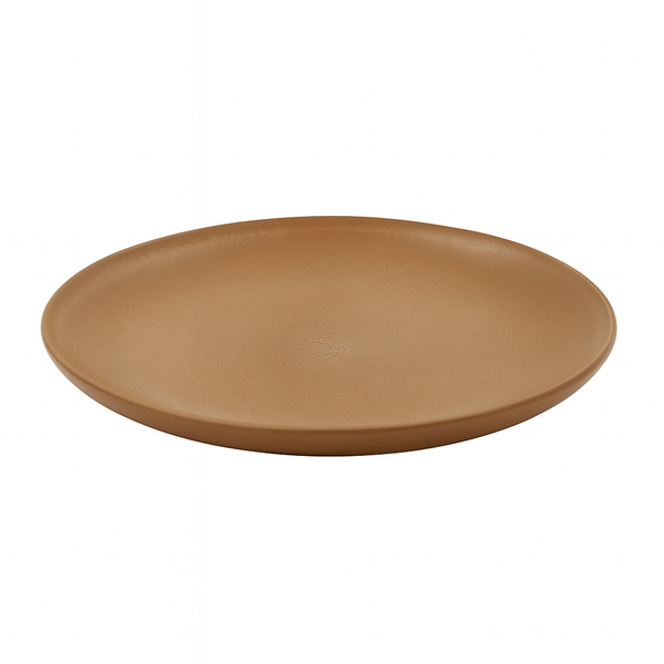 99576-11 – Ceramic Plate 10.5 Inches – Matte Terracotta with Subtle Center Speckle