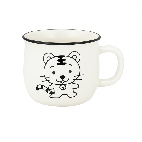 551-14 Ceramic Mug – Cute Tiger Print Design