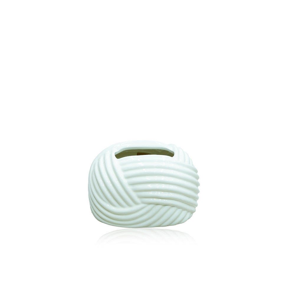 97170-05 Ceramic Tissue Box Ivory