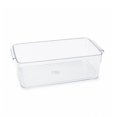 NA-77494-P Fridge Organizer Storage Bin – 30 × 16 × 10 cm – Clear Plastic Storage Box