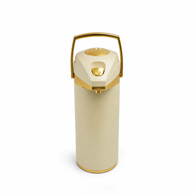 FX565-B Vacuum Flask – 3L – Beige & Gold